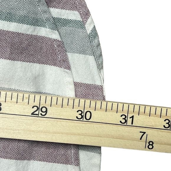 Polo Ralph Lauren Vintage 90’s Striped Oxford Button down with Patch Mens Medium - Picture 3 of 8